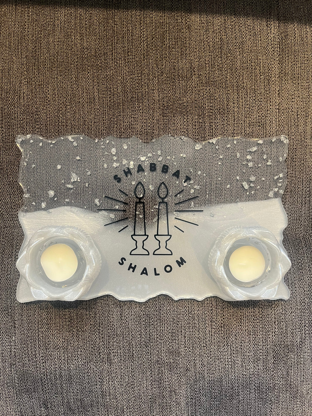 Shabbat Candle Tray