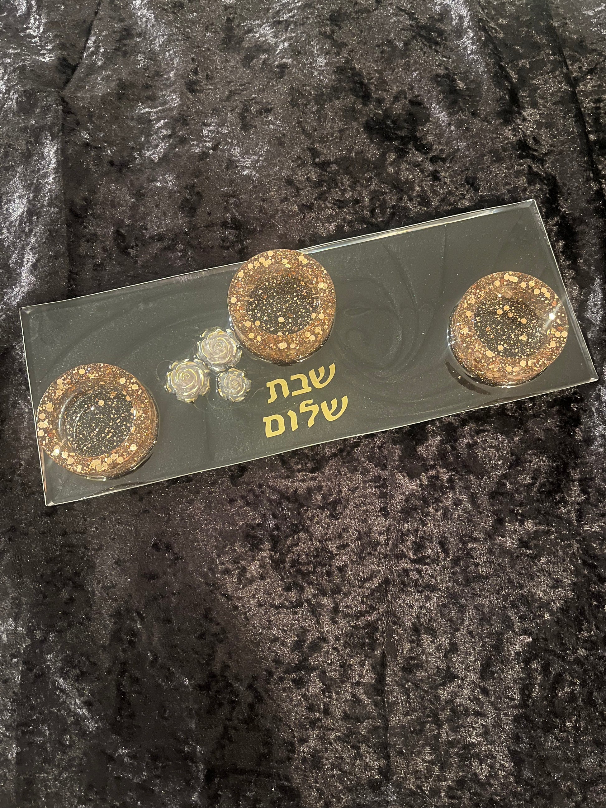 Shabbat Candle Tray
